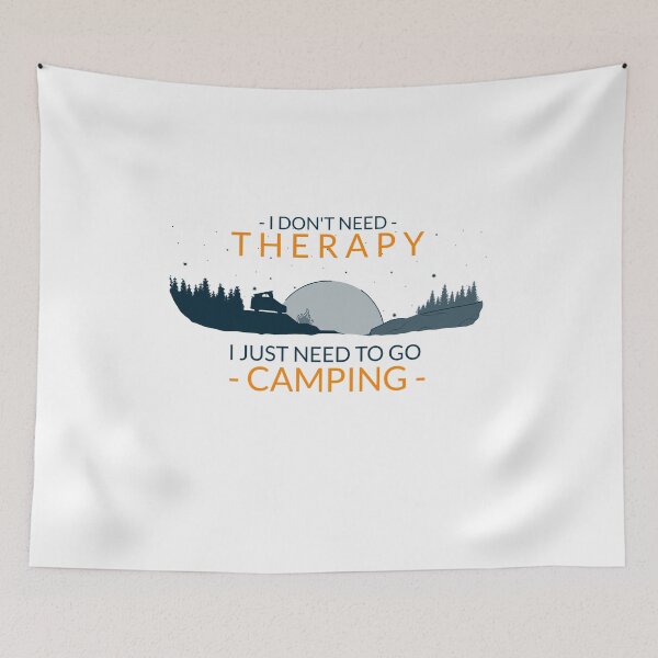 Item preview, Camping is the best therapy designed and sold by Good-tees.