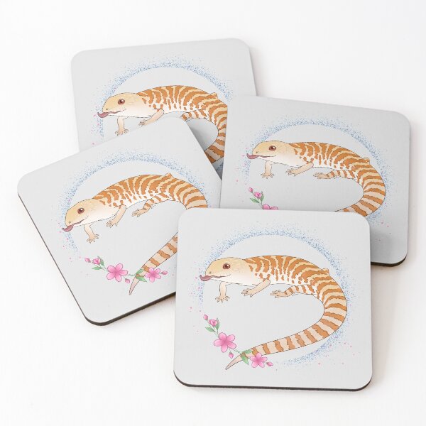 Item preview, Albino Blue Tongue Skink Floral Theme! designed and sold by anacecilia.