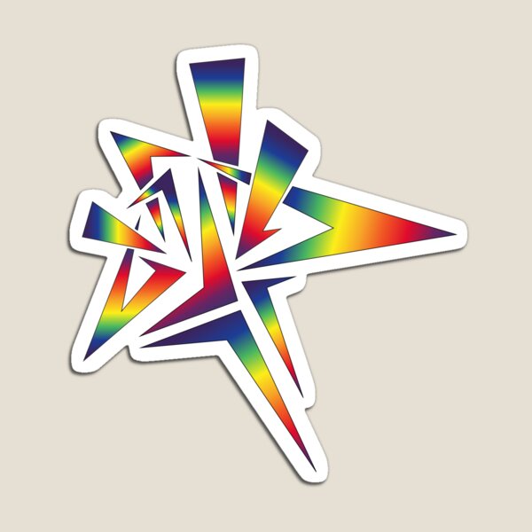 Item preview, Exploding rainbow star designed and sold by Mika-X-chu.