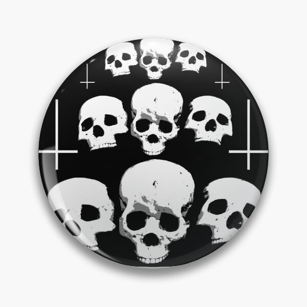 Item preview, Pyramid of white skulls and inverted cross designed and sold by Topmel.