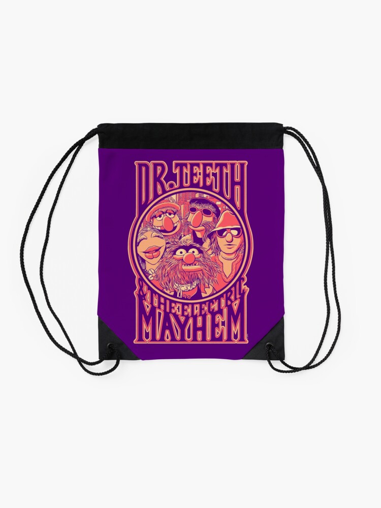 Thumbnail 2 of 3, Drawstring Bag, Dr. Teeth designed and sold by victor-calahan.