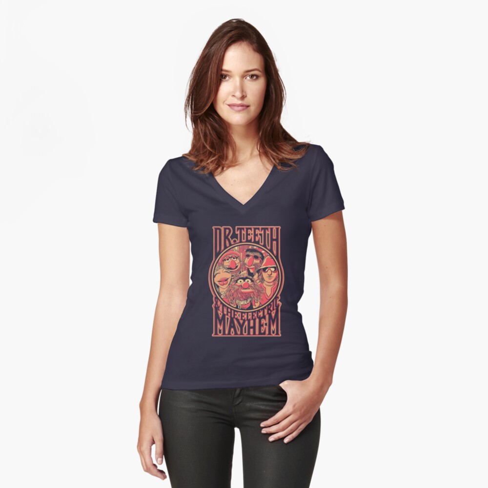 Item preview, Fitted V-Neck T-Shirt designed and sold by victor-calahan.