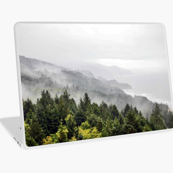 Misty Oregon Coast Laptop Skin
