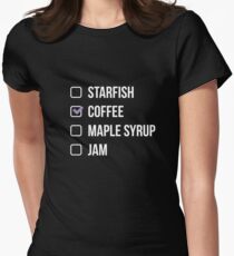 *fish Coffee 1 Women's Fitted T-Shirt