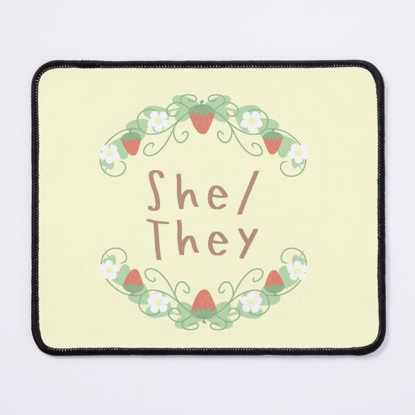 Item preview, She/They cottagecore pronouns  designed and sold by vanillagutz.