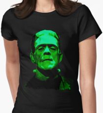 Frankenstein Monster Artwork Women's Fitted T-Shirt