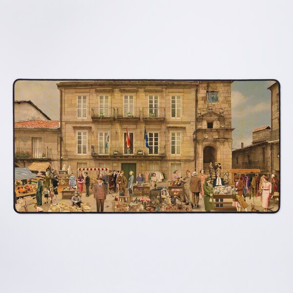 Item preview, Market day in the Plaza Mayor of Ribadavia (Ourense) designed and sold by PrivateVices.