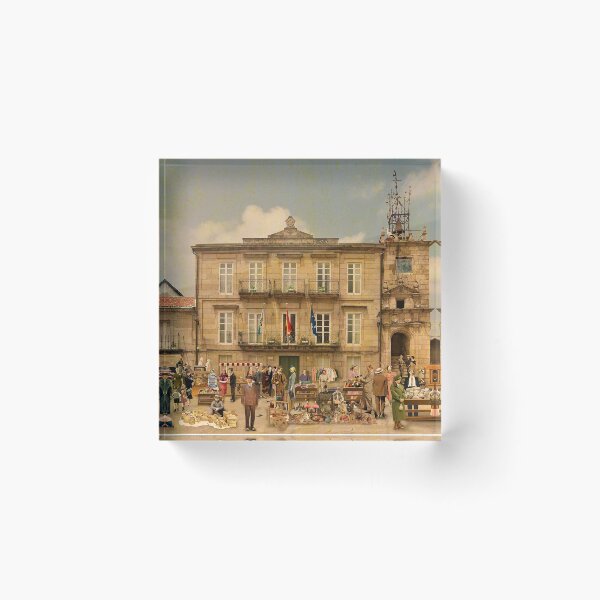 Item preview, Market day in the Plaza Mayor of Ribadavia (Ourense) designed and sold by PrivateVices.