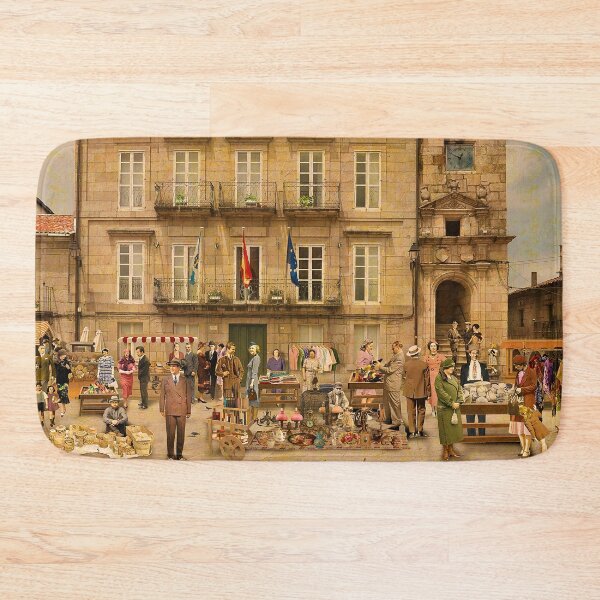 Item preview, Market day in the Plaza Mayor of Ribadavia (Ourense) designed and sold by PrivateVices.