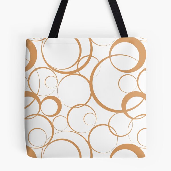 Item preview, Orange and White Funky Rings Pattern Coordinates w/ Sherwin Williams 2022 Popular Color Bakelite Gold SW 6368 - Colour Trends designed and sold by ColorOfTheYears.