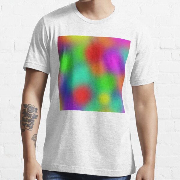 Abstract Paint Pattern Texture Concept Color Colorful Glitch Psychedelic Marble Wavy Distort Liquid Ink Watercolor Gradient Wave Trippy Essential T-Shirt
