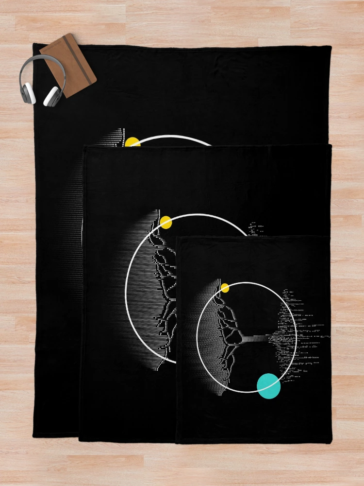 Thumbnail 5 of 6, Throw Blanket, Computer Binary Tree Computer designed and sold by MooonTees.