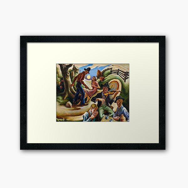 Thomas Hart Benton | The Ballad of the Jealous Lover of Lone Green Valley | Framed Art Print