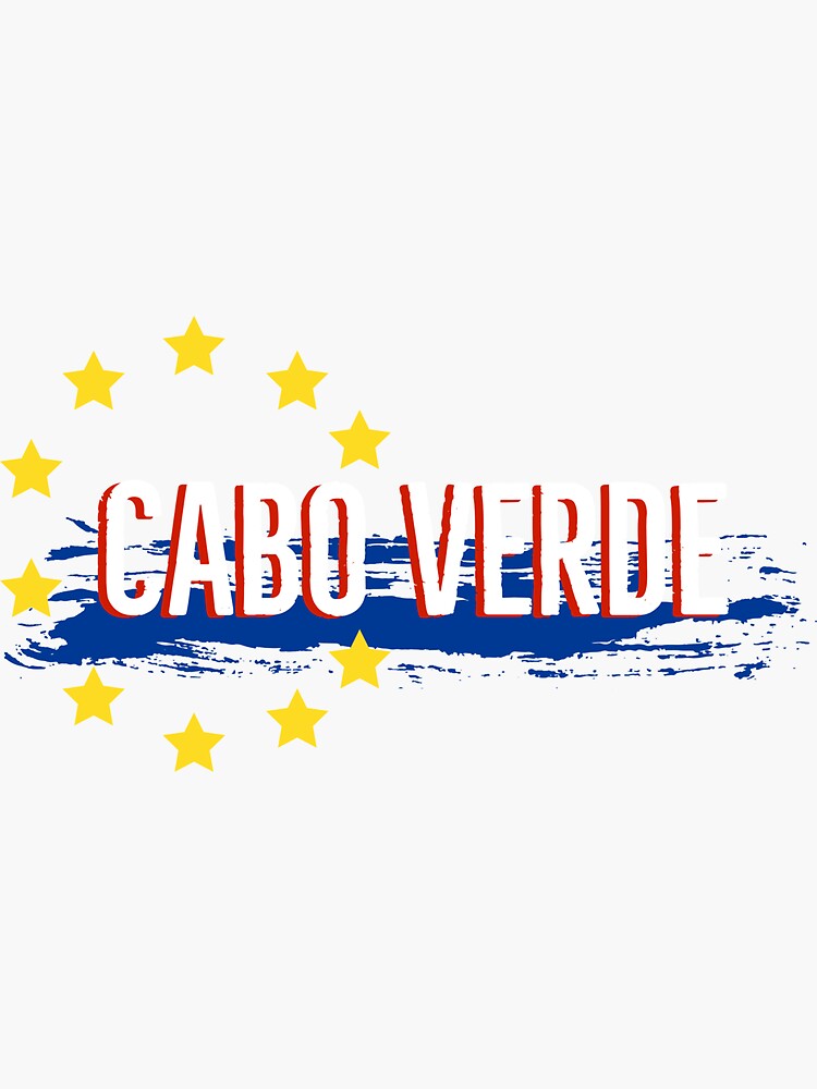 "Cape Verdean Clothes: Cabo Verde | Cape Verde Flag" Sticker for Sale
