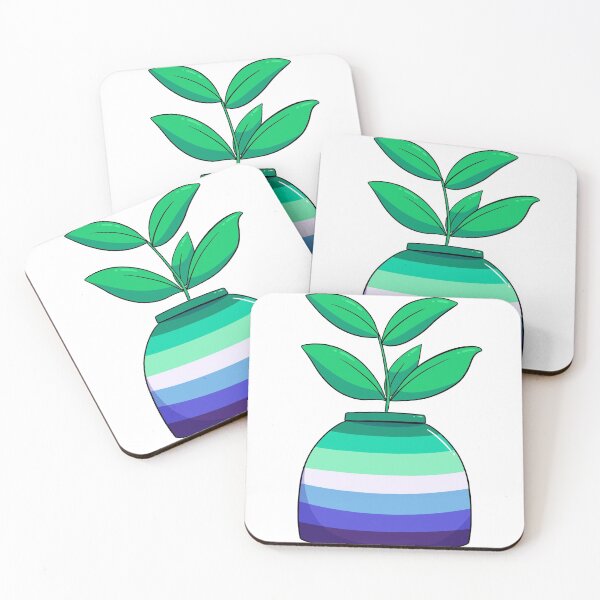 Item preview, Plant with gay flag - flower pot designed and sold by atakji.