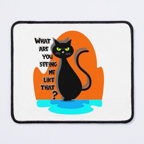 Item preview, Halloween cat, are you looking at me like that? designed and sold by Marcia Motivos.
