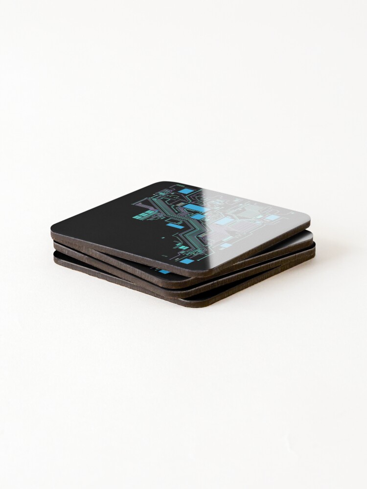 Thumbnail 4 of 5, Coasters (Set of 4), Computer Cpu Computer Scientist Hacker designed and sold by mooon85.