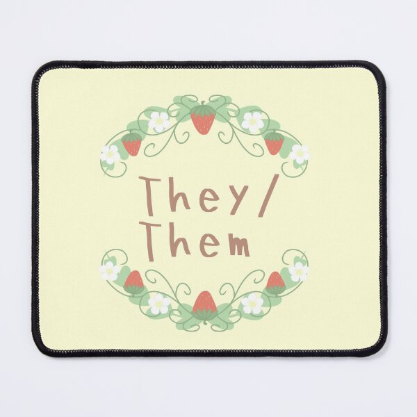 Item preview, They/Them cottagecore pronouns  designed and sold by vanillagutz.
