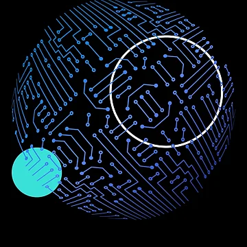 Artwork thumbnail, Computer Binary Sphere Computer by MooonTees