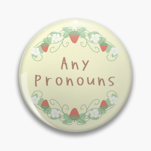 Item preview, Any Pronouns cottagecore pronouns  designed and sold by vanillagutz.
