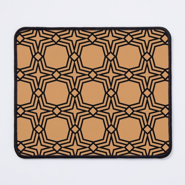 Item preview, Orange and Black Star Shape Tile Pattern Coordinates w/ Sherwin Williams 2022 Popular Color Bakelite Gold SW 6368 - Colour Trends designed and sold by ColorOfTheYears.