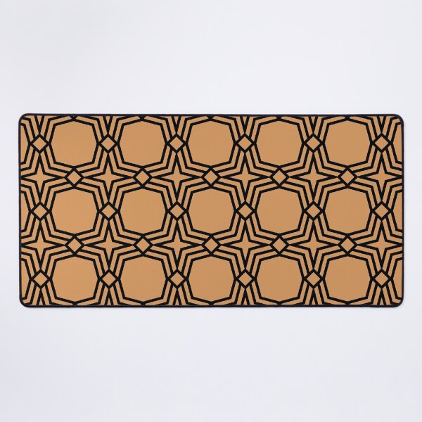 Item preview, Orange and Black Star Shape Tile Pattern Coordinates w/ Sherwin Williams 2022 Popular Color Bakelite Gold SW 6368 - Colour Trends designed and sold by ColorOfTheYears.