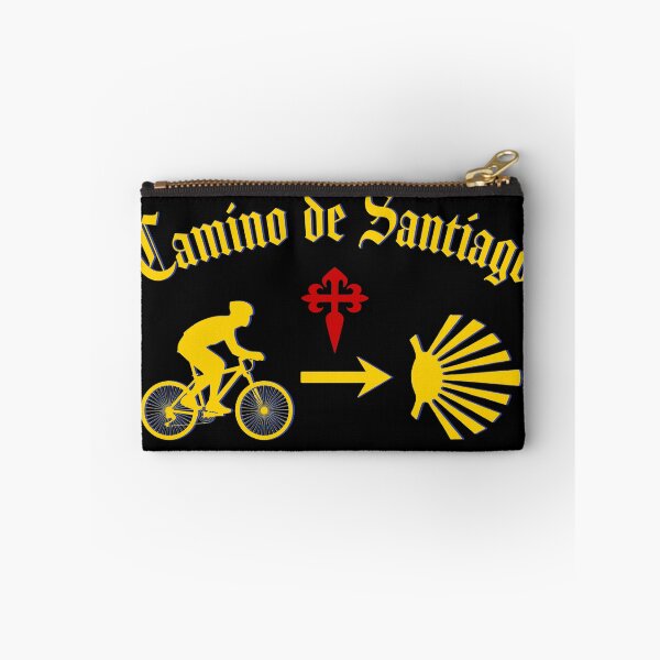 Item preview, Camino de Santiago Man Bicycle Yellow Arrow Scallop Shell designed and sold by Brasilia.