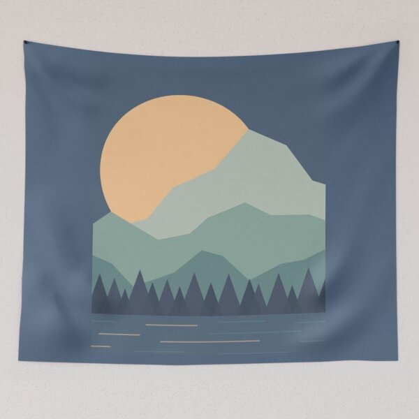 Item preview, hill scene designed and sold by Thehecticstore.