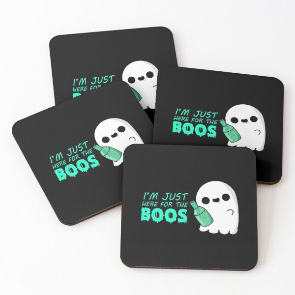 Item preview, Cute Cartoon Ghost|| I'm Just Here for the Boos || Kawaii Halloween designed and sold by cookingwithten.