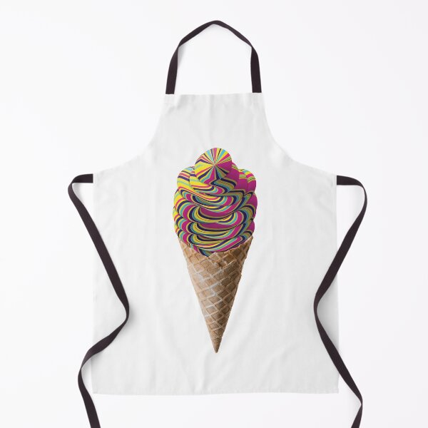 Item preview, Trippy Whipped Icecream Cone Digital Illustration (White Background) designed and sold by Ciara Shortall.