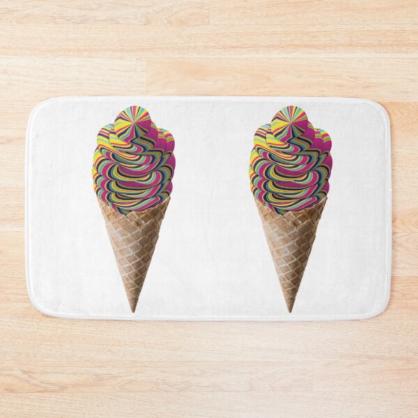 Item preview, Trippy Whipped Icecream Cone Digital Illustration (White Background) designed and sold by Ciara Shortall.