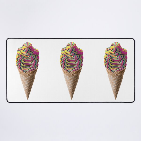 Item preview, Trippy Whipped Icecream Cone Digital Illustration (White Background) designed and sold by Ciara Shortall.