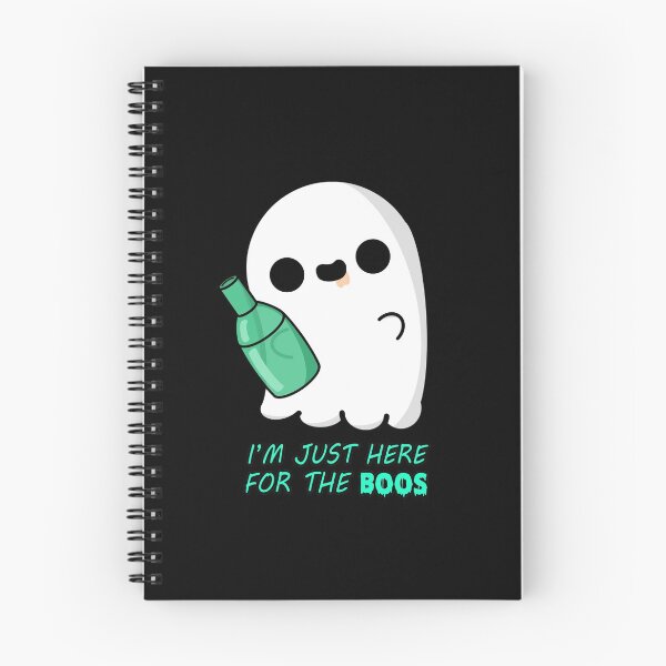 Item preview, Cute Cartoon Ghost|| I'm Just Here for the Boos || Kawaii Halloween designed and sold by cookingwithten.