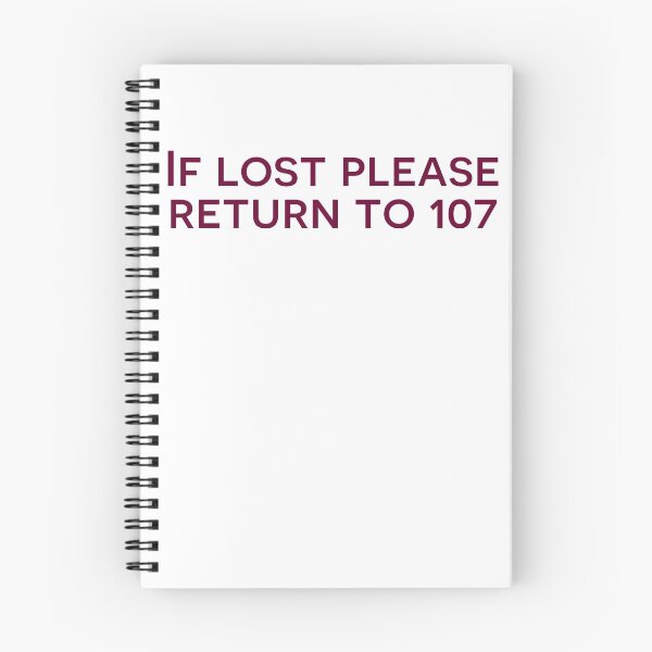 Item preview, If lost please return to 107 designed and sold by olivialaprise.