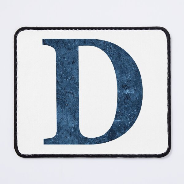Item preview, lettre D Marble blue designed and sold by ahmedbakkali.