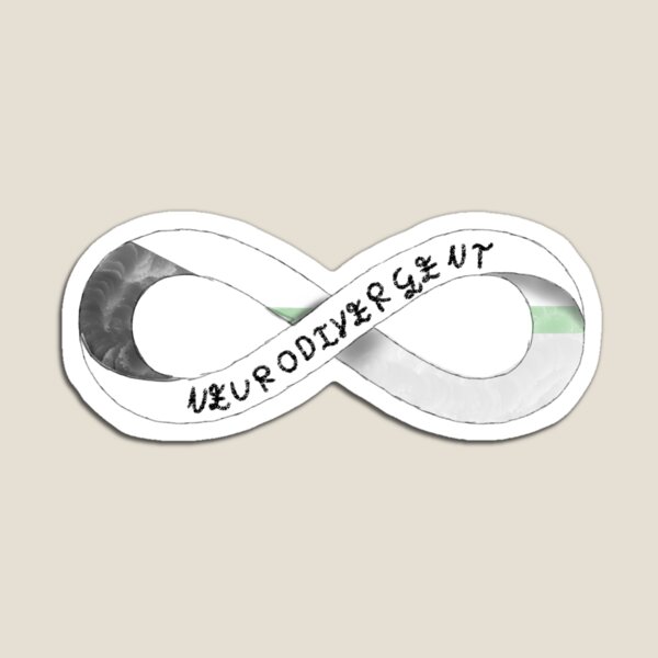 Aperçu de l'œuvre Signe de l'Infinité Neurodivergent Conception Demiromantic Fierté créée et vendue par UpInFlamesWrite.