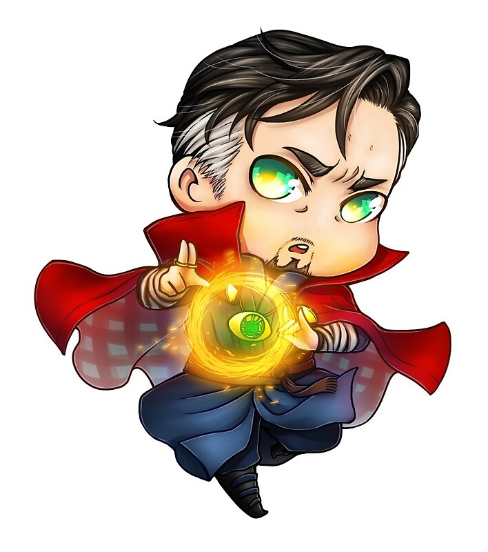 "Chibi Dr.Strange " by DamienGrimm Redbubble