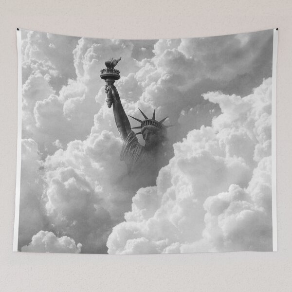Item preview, Statue Of Liberty In Clouds designed and sold by JaimyE.