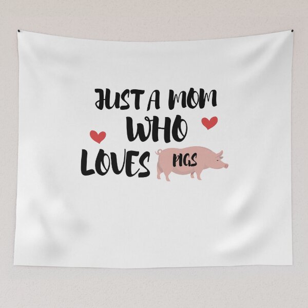 Item preview, Just A Mom Who Loves Pigs designed and sold by imaneless.