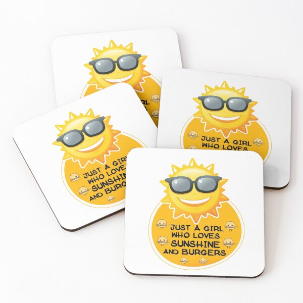 Item preview, Just A Girl Who Loves Sunshine And Burgers designed and sold by Simo200.