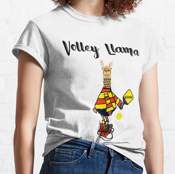 Item preview, Funny Llama Playing Pickleball Volley Llama Pun designed and sold by Nature's Fancy.