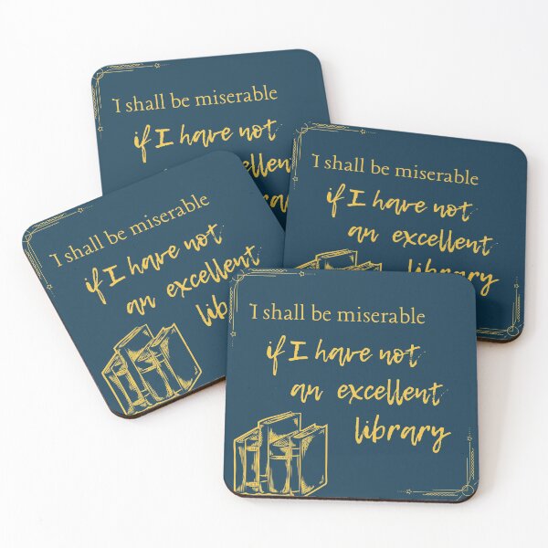 Item preview, Bookish library pride and prejudice quote for book lovers   designed and sold by nerdgurllreadz.