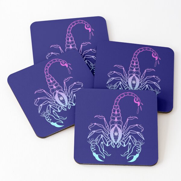 Item preview, Pink and blue traditional Scorpio designed and sold by Blacklinesw9.