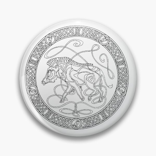 Item preview, Celtic knotwork boar - bare bones designed and sold by AnyaPenfold.