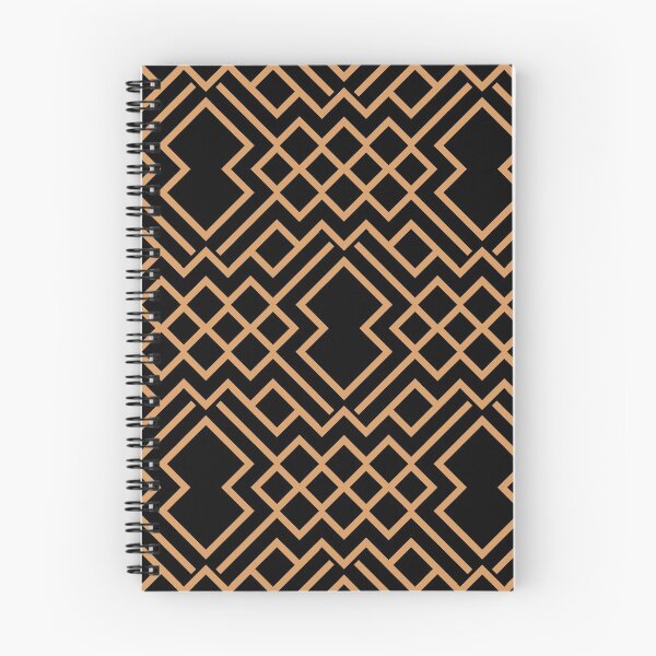 Item preview, Orange and Black Abstract Geometric Shape Pattern Coordinates w/ Sherwin Williams 2022 Popular Color Bakelite Gold SW 6368 - Colour Trends designed and sold by ColorOfTheYears.