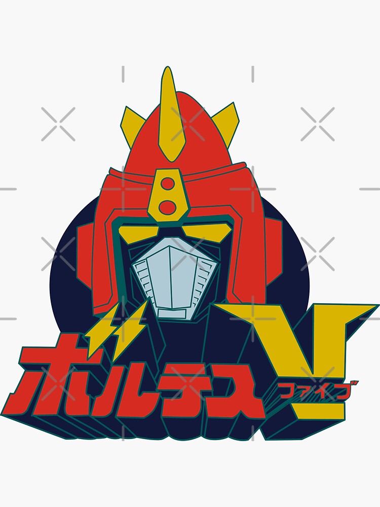 Voltes V Vintage Sticker For Sale By Tomselection Redbubble