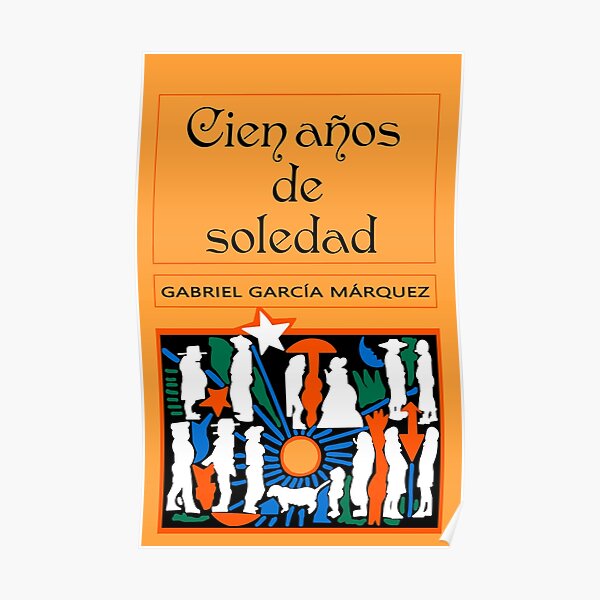 Cover One Hundred Years of Solitude, Hurricane Editions, Cuba, 1969. High resolution file. Poster