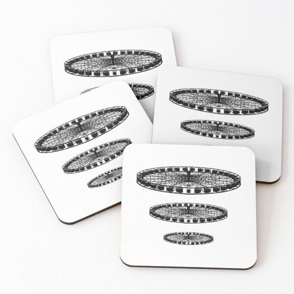 Item preview, Ferris Wheel Amusement Park x3 - Line Art designed and sold by mitevisuals.