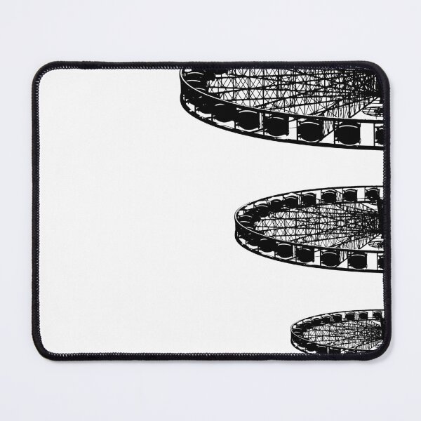 Item preview, Ferris Wheel Amusement Park x3 - Line Art designed and sold by mitevisuals.