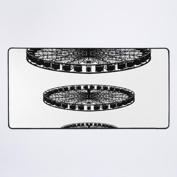 Item preview, Ferris Wheel Amusement Park x3 - Line Art designed and sold by mitevisuals.